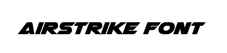 Airstrike Font | Airstrike bold download