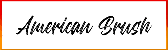 American Brush Font style download