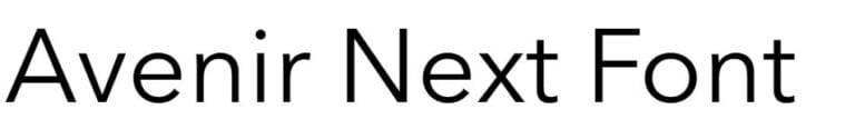 Avenir Next Font download