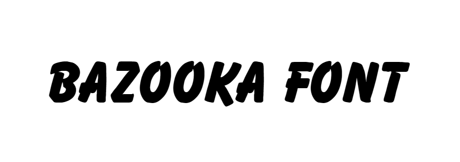 Bazooka Font download