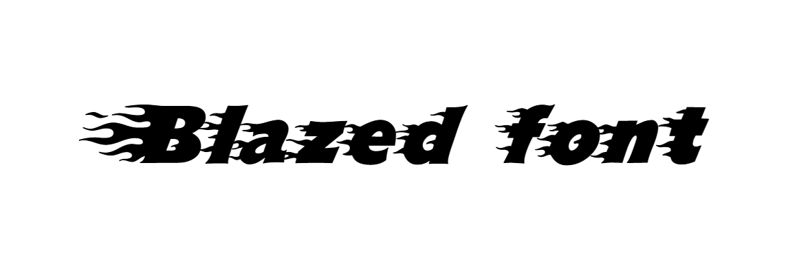 Blazed font download