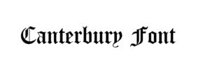 Canterbury Font download