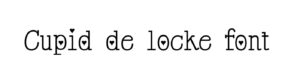 Cupid de locke font download