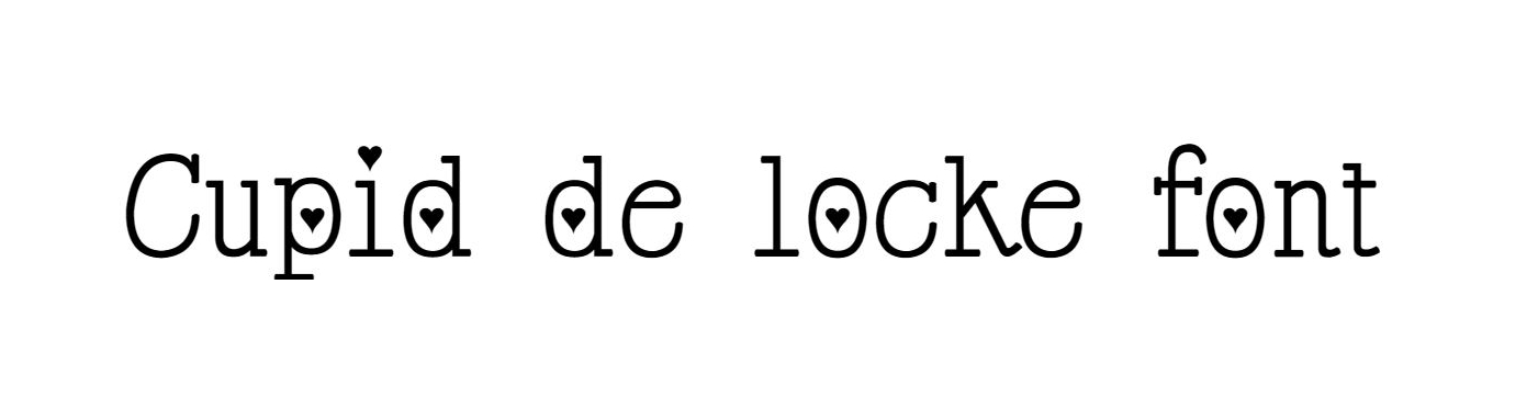 Cupid de locke font download