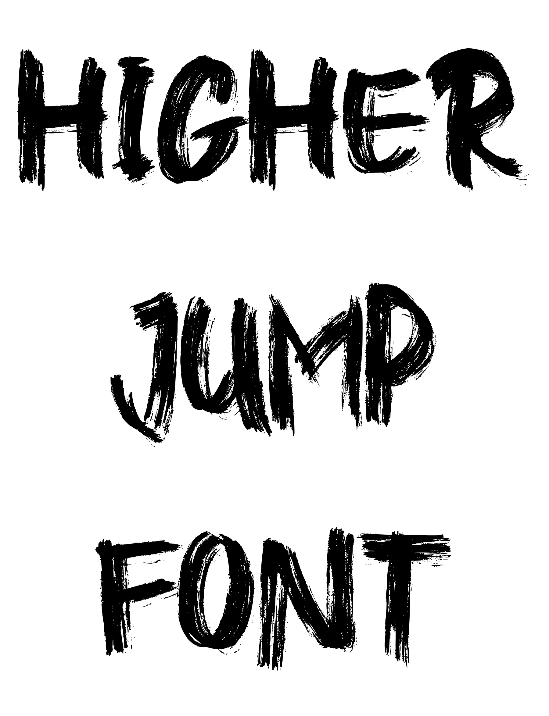 Higher Jump Font download