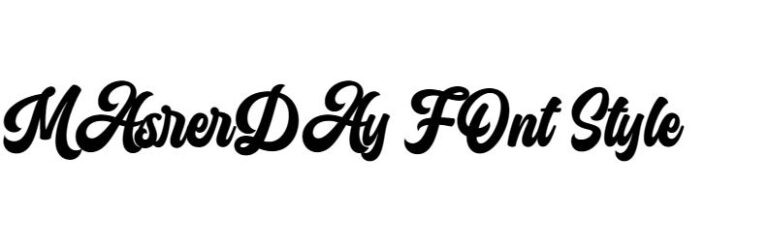 Masterday Font download