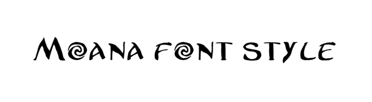 Moana font style download