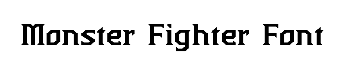 Monster Fighter Font download