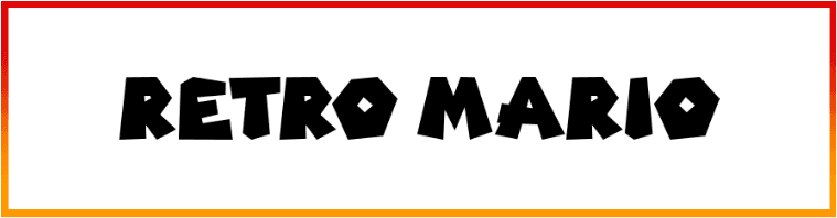 Retro Mario Font style download