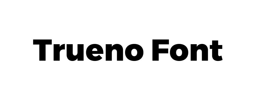 Trueno Font download