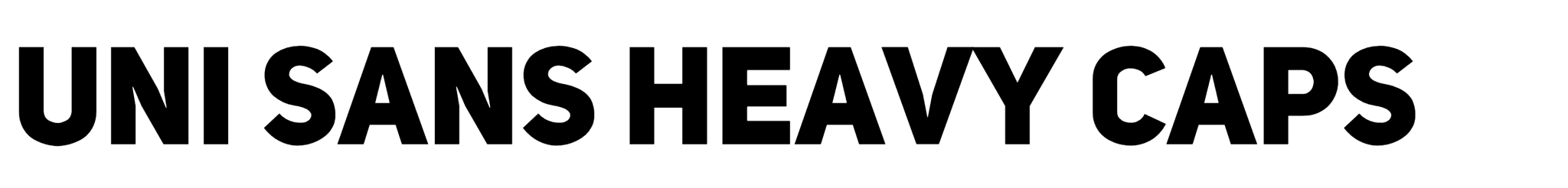 Uni Sans Heavy Caps Font download