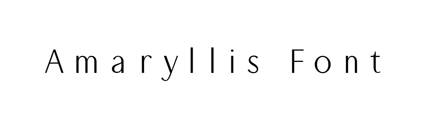 Amaryllis font download free