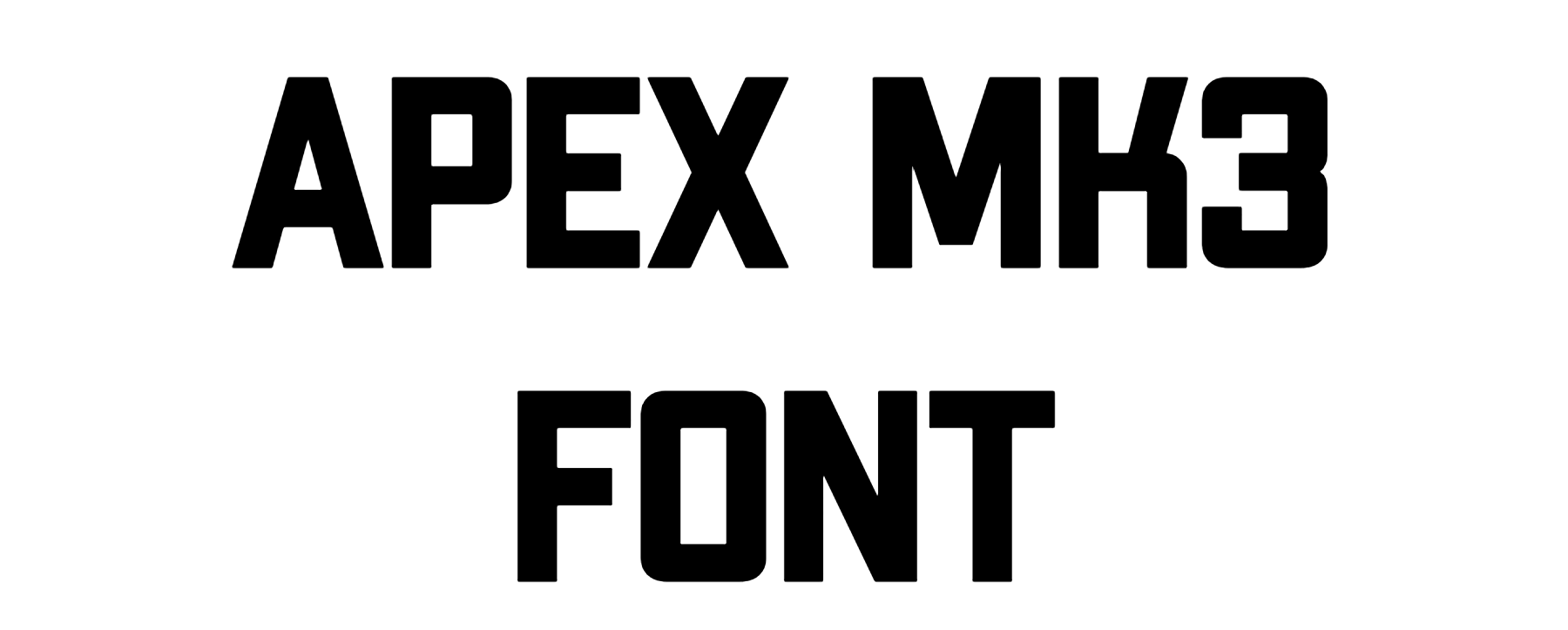 Apex Mk3 Font download