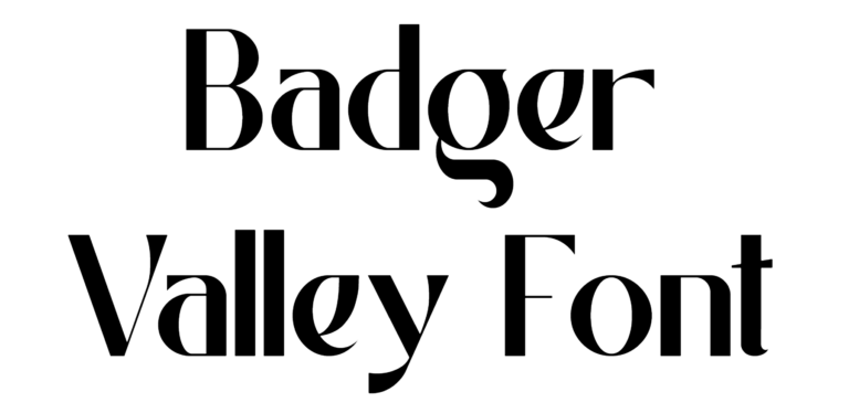 Badger Valley Font Download