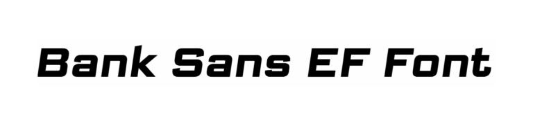 Bank Sans EF Font download