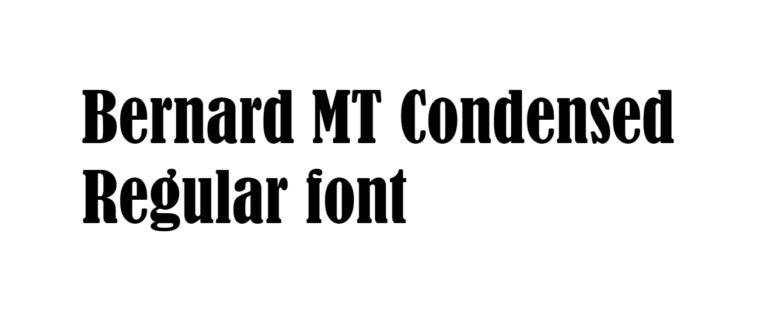 Bernard font download