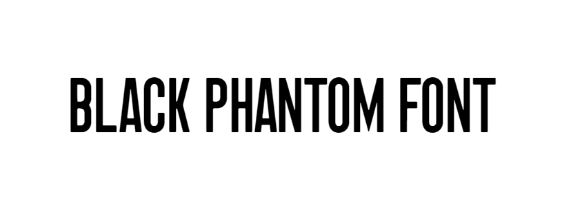 Black Phantom Font download