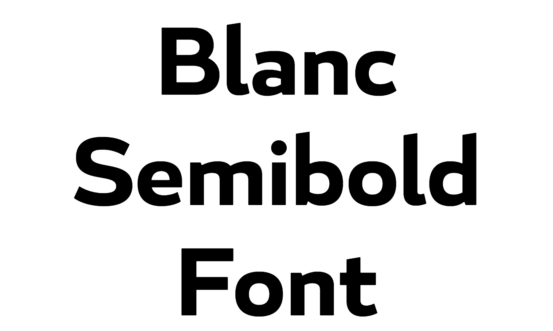 Blanc Semibold Font download