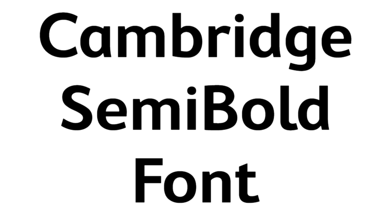 Cambridge SemiBold Font download