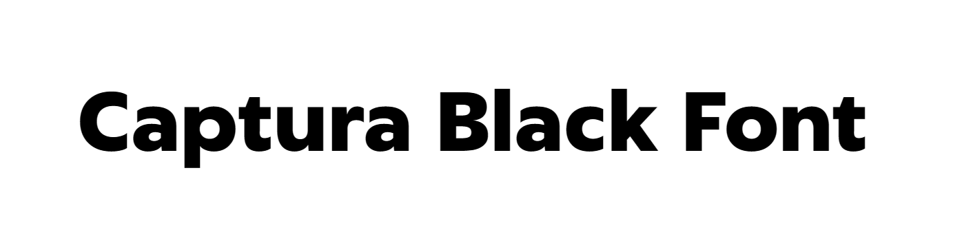 Captura Black Font download