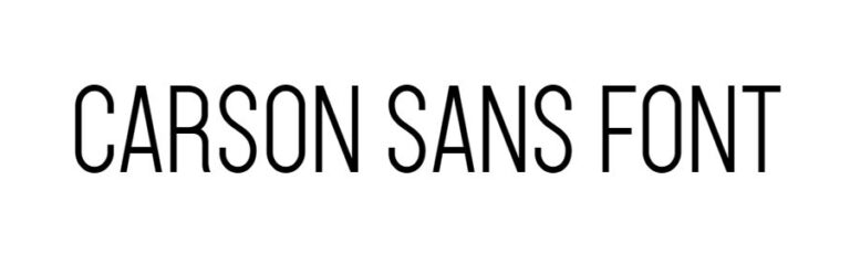 Carson Font download