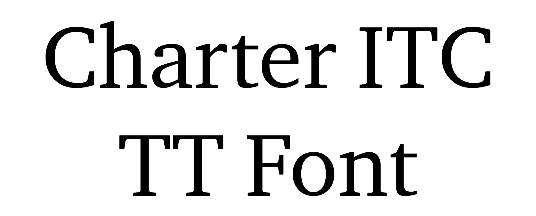 Charter ITC TT Font download