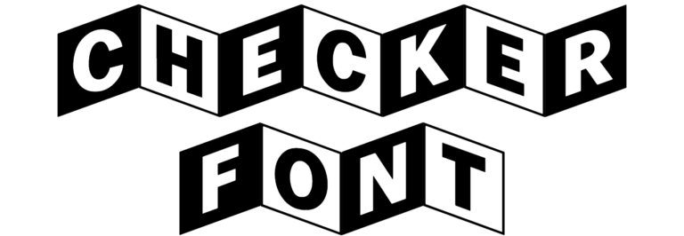 Checker Font Download, #3d Font