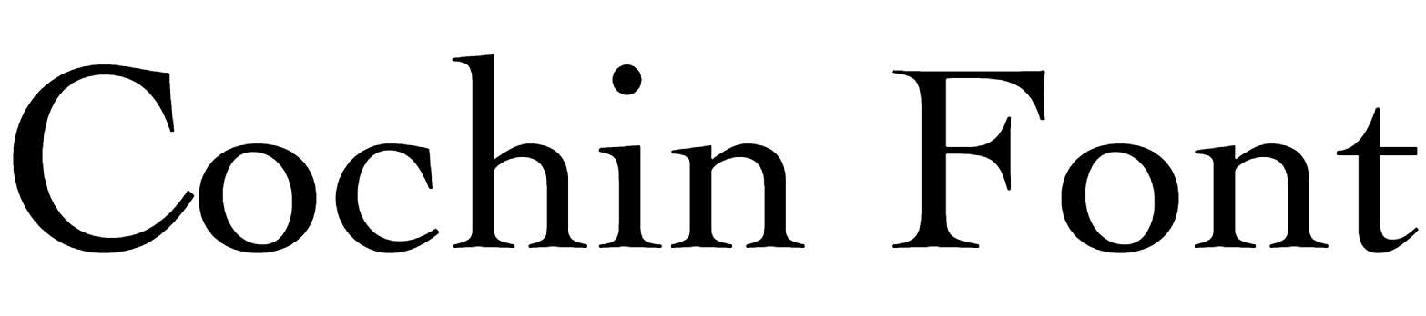 Cochin Font Free Download