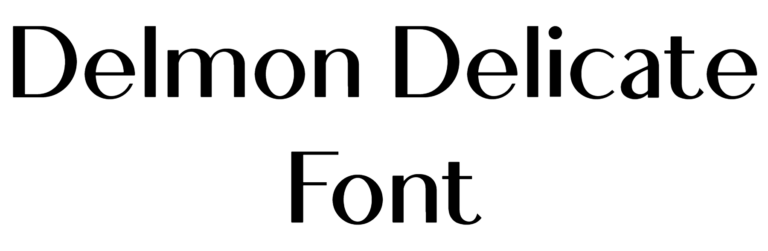 Delmon Delicate Font Download