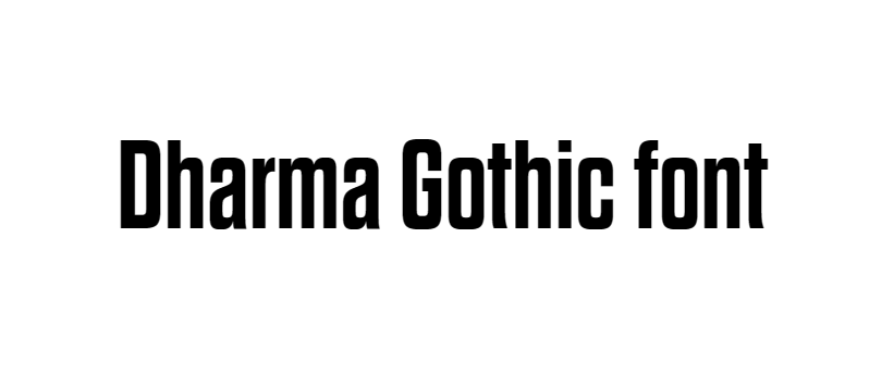 Dharma Gothic font download