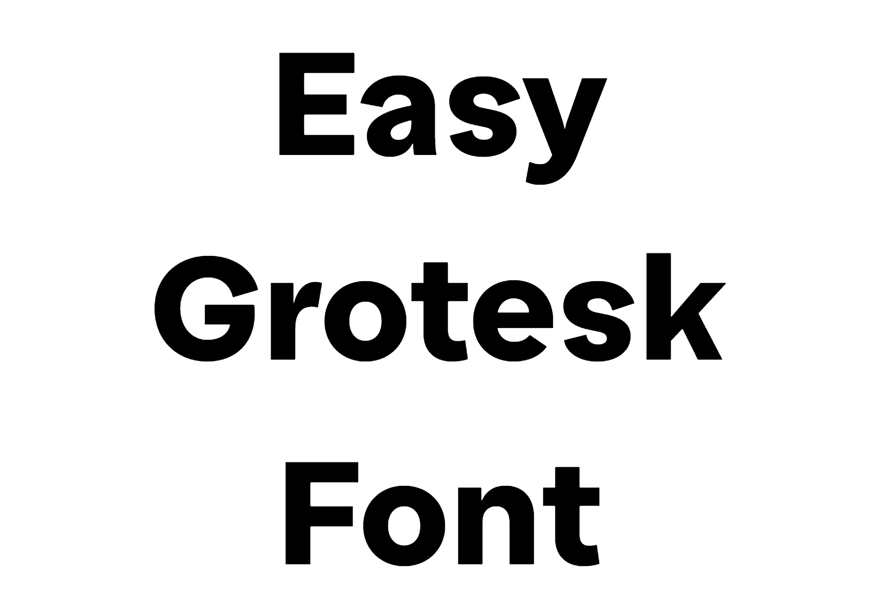 Easy Grotesk Font download