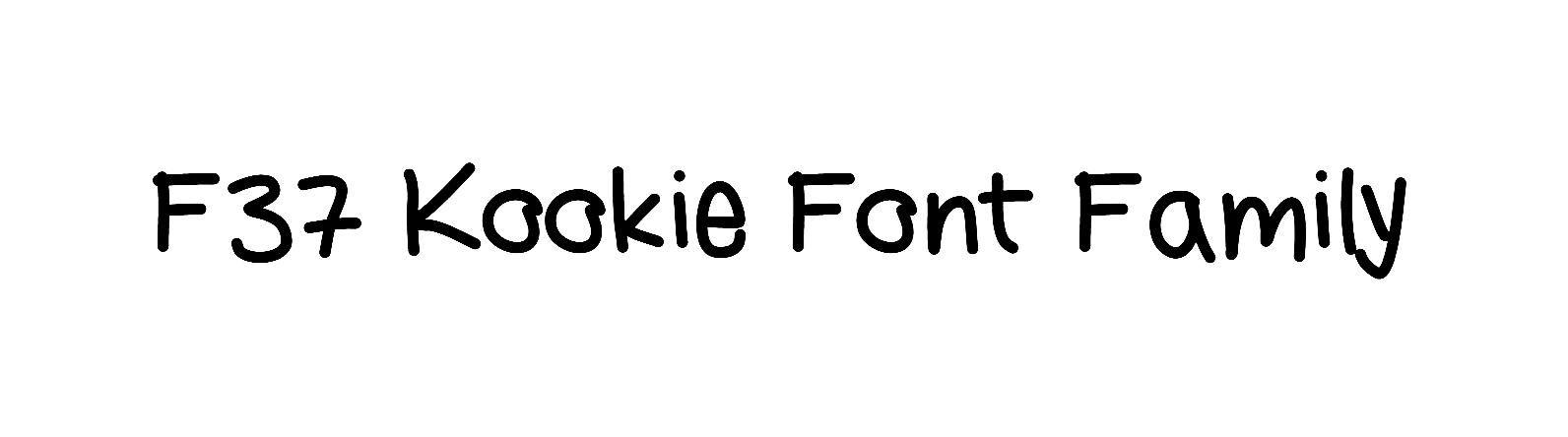 F37 Kookie Font Family download