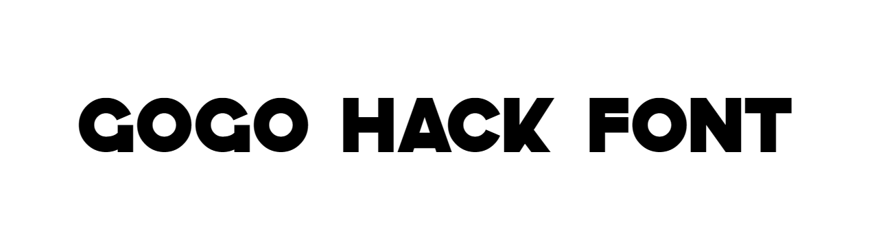 GoGo hack font download