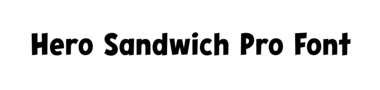 Hero Sandwich Pro Font download