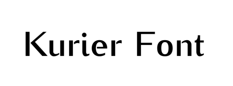 Kurier Font download Kurier sans Font