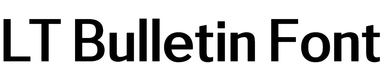 LT Bulletin Font