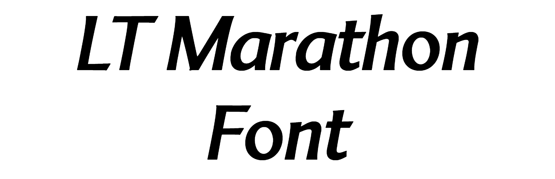 LT Marathon Font download