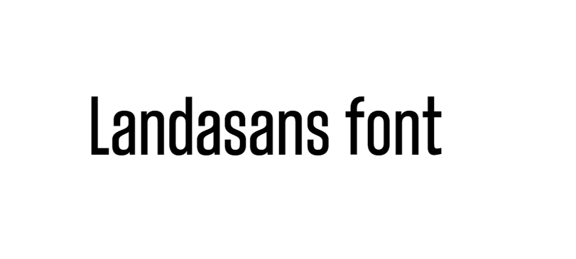 Landasans font free download