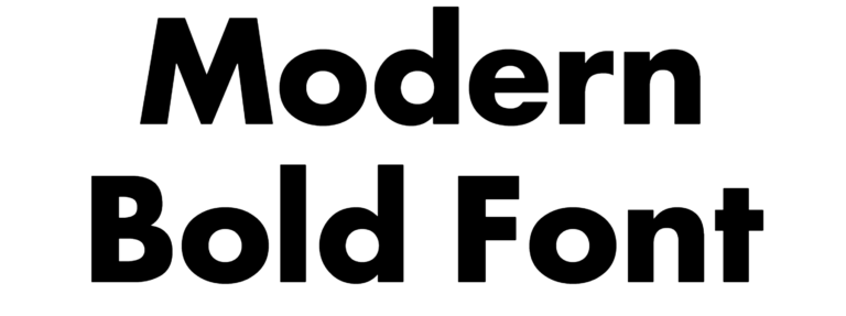 Modern Bold Font download