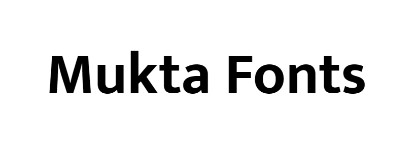 Mukta Fonts download