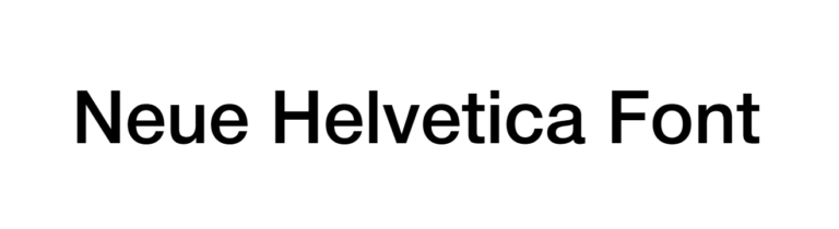 Neue Helvetica font download