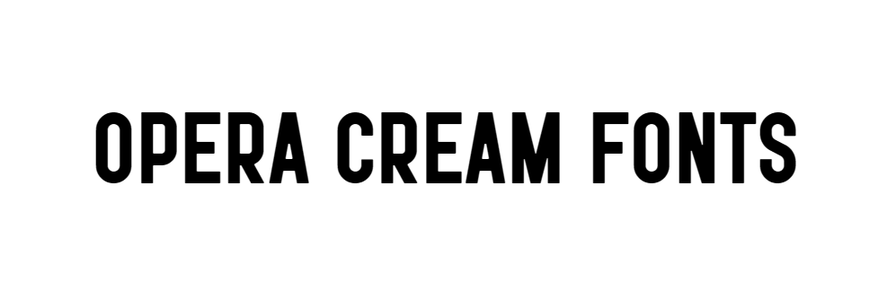 Opera cream font free download