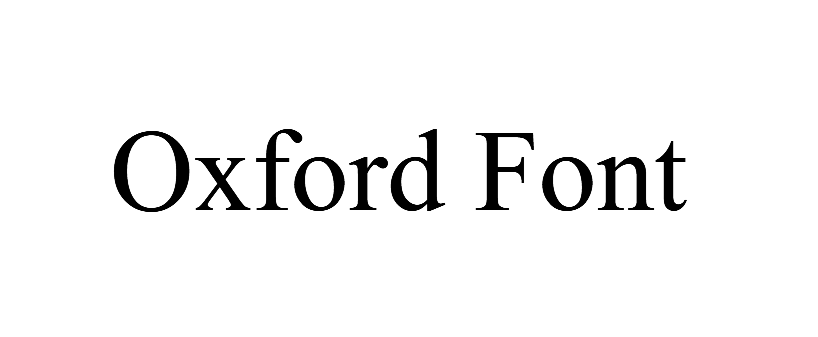 Oxford Font download