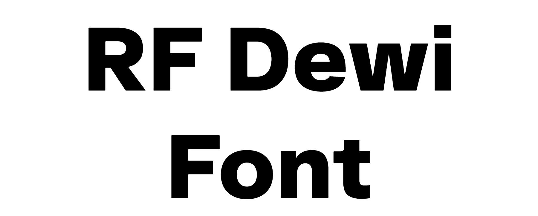 RF Dewi Font Download, #RF Tone Font