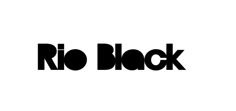 Rio Black font download