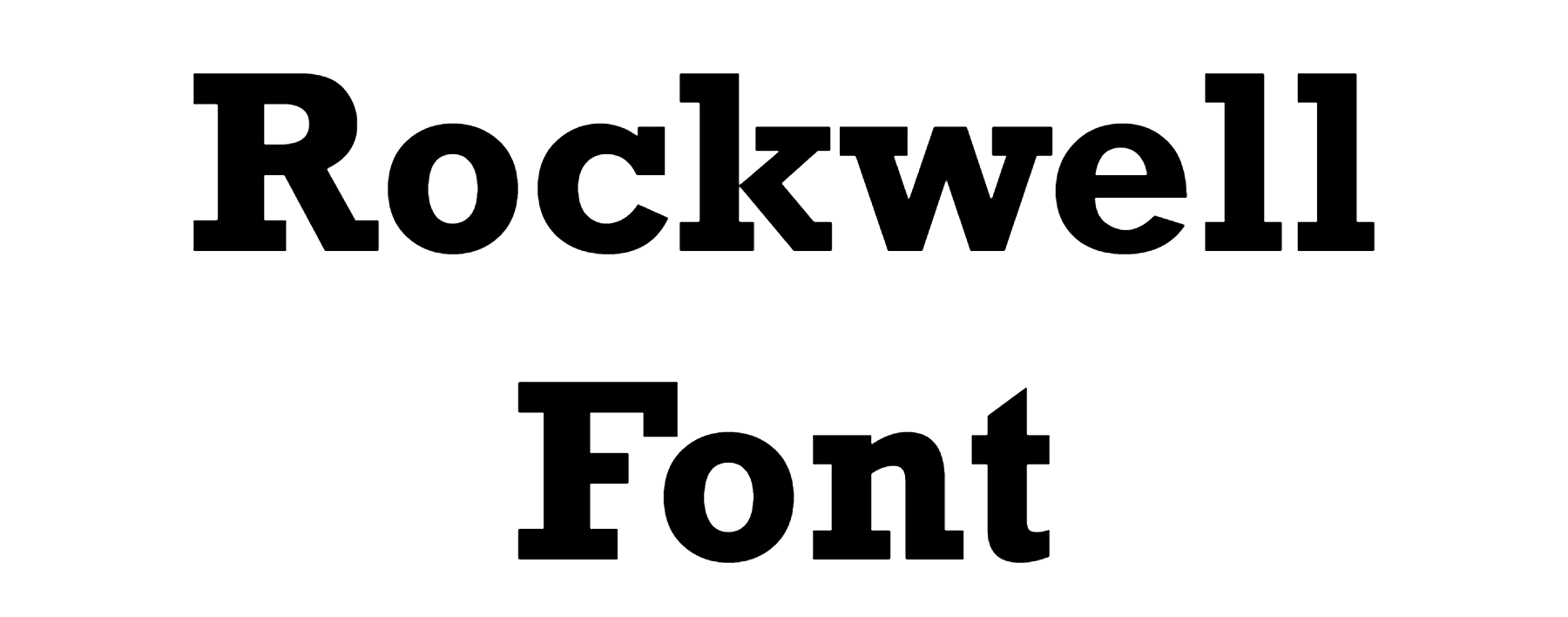 Rockwell Font download