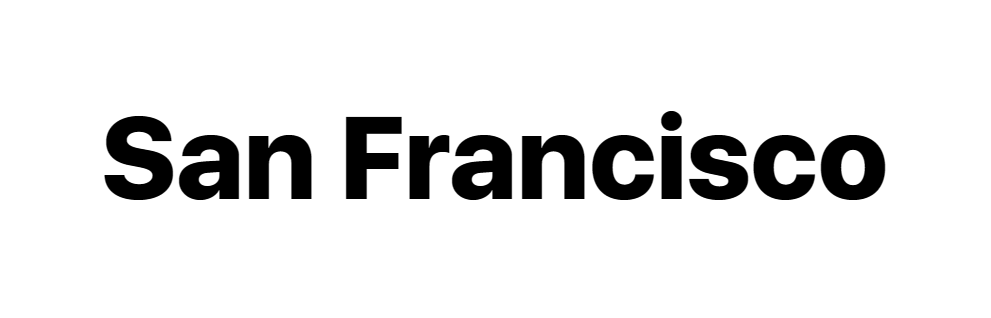 San Francisco font download