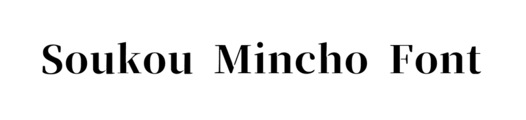 Soukou Mincho Font download