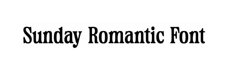 Sunday Romantic Font download