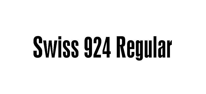 Swiss 924 Regular font download